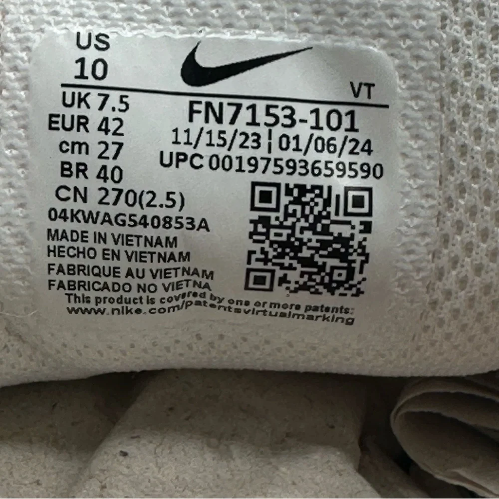 Women's Nike Air Peg 2K5 White/Gym Red-Phantom (FN7153 101) Size 10 - Picture 11 of 12